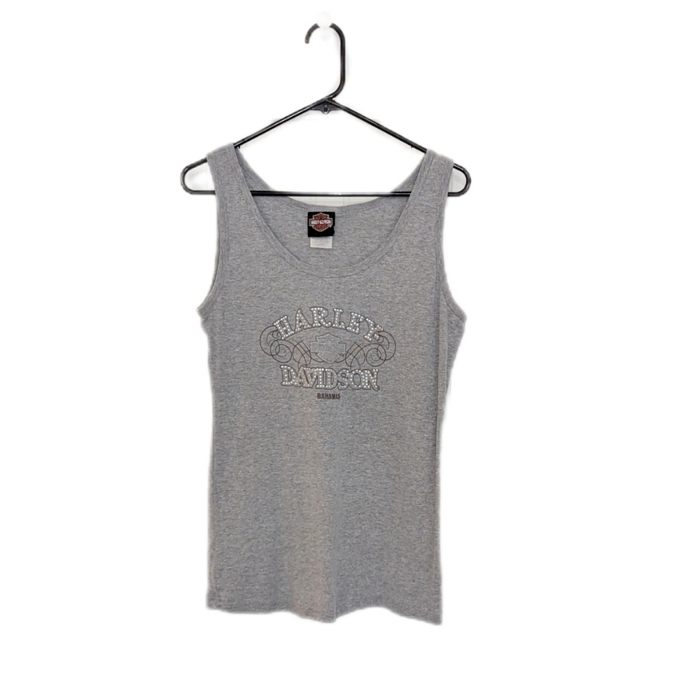 Harley Davidson Bikercore Grunge Tunic Scoop Neck Tank Top